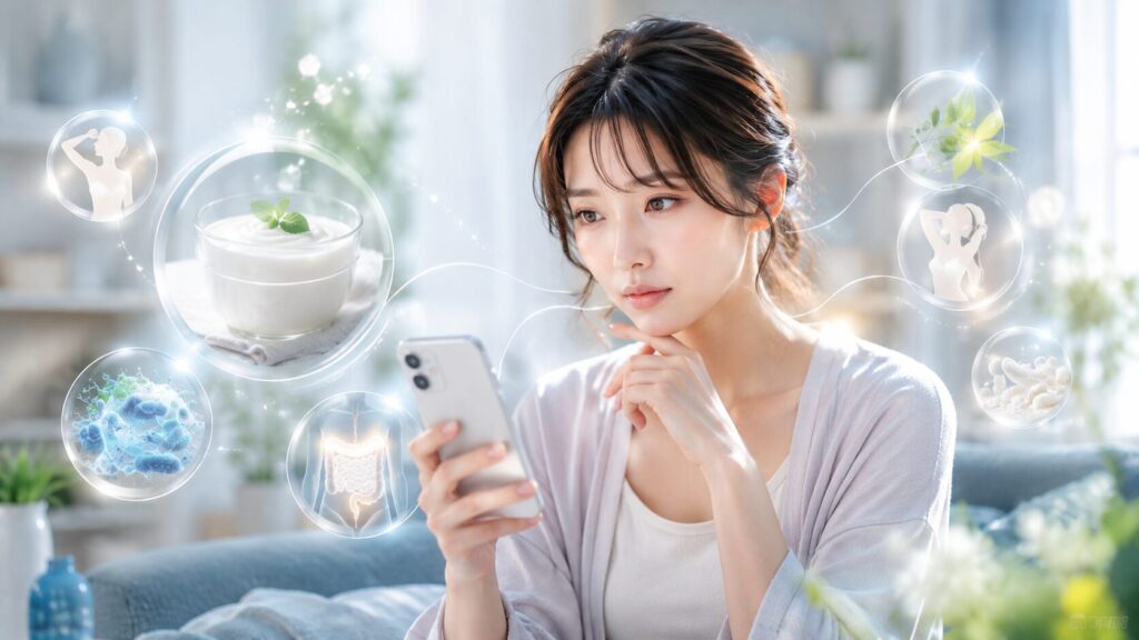 健康と美しさのインフォグラフィック