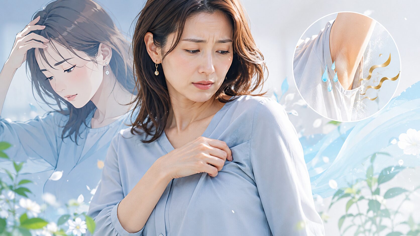 汗の悩みと爽やかさ