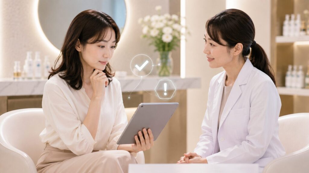 クリニックでの相談シーン