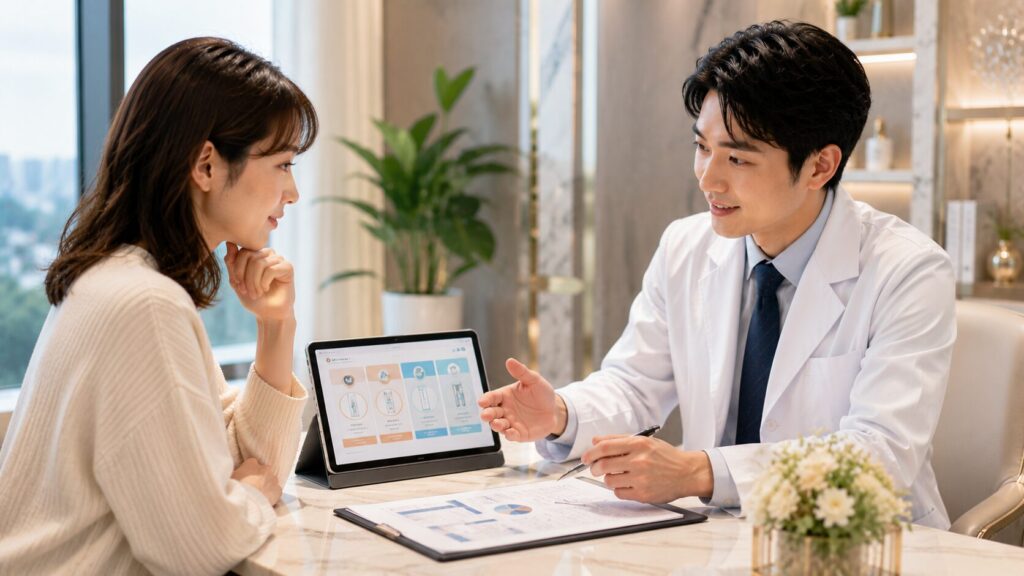 医師と患者の相談シーン