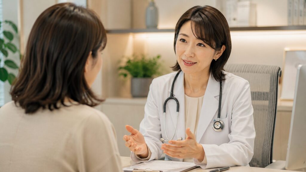 親身な医師とのカウンセリング