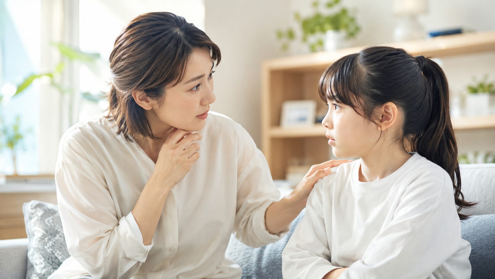 暖かいリビングでの対話