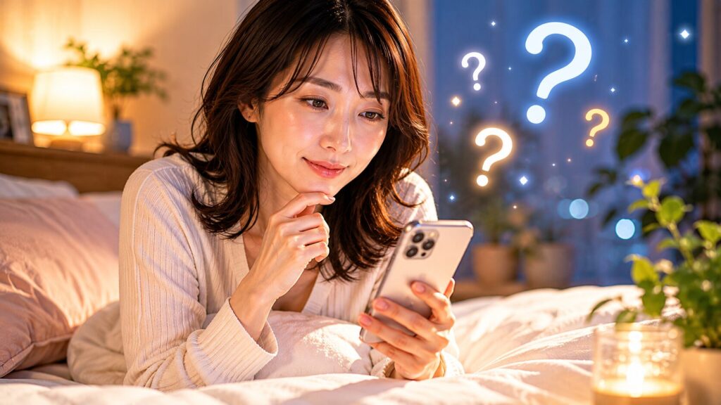 夜のリラックスした思索タイム