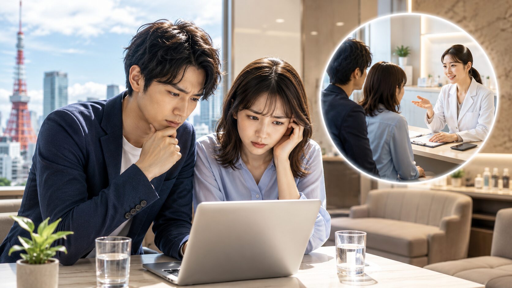 クリニックでの相談シーン