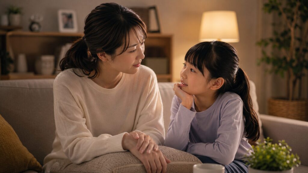 暖かいリビングでのひととき