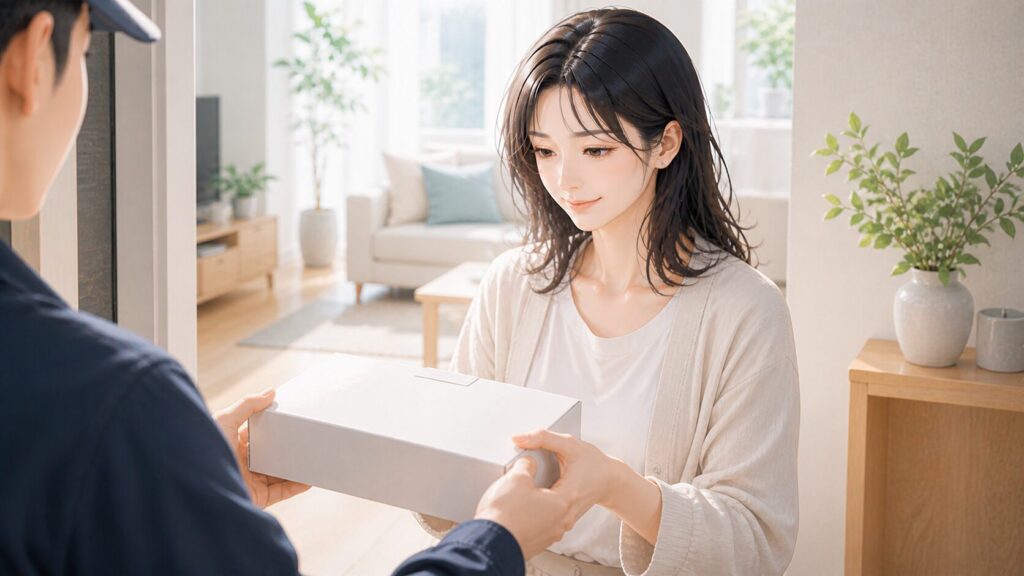 穏やかな午後の配達シーン