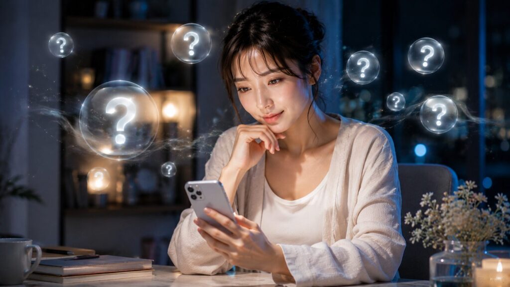 夜の静かな思索のひととき