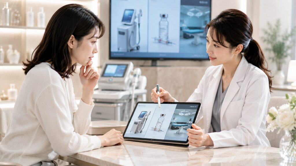 クリニックでの医療相談シーン