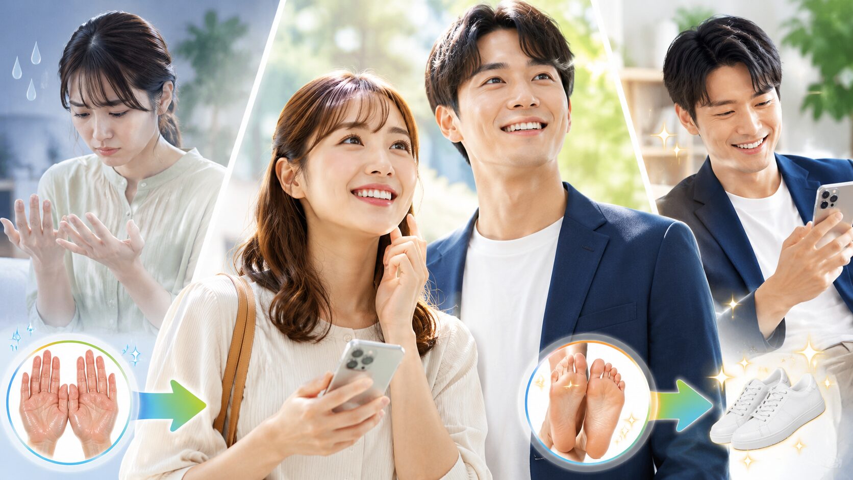 手元と足元の変化