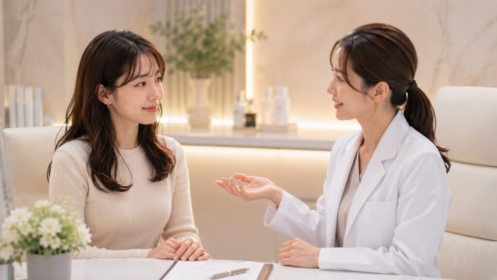 優雅で落ち着いた相談室の雰囲気