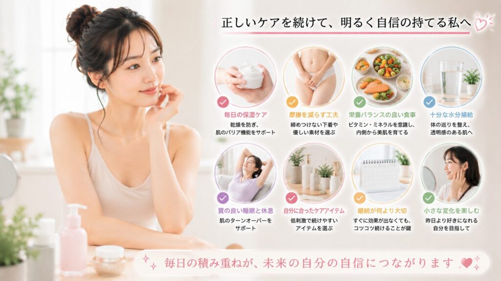 毎日続けて美肌を育てる