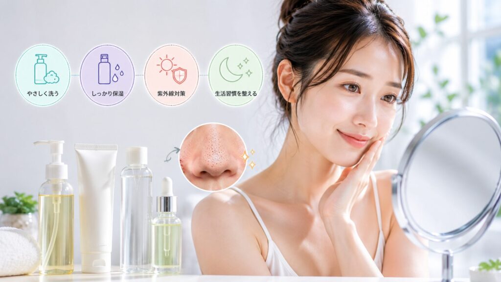 自然なスキンケアの美しい日々