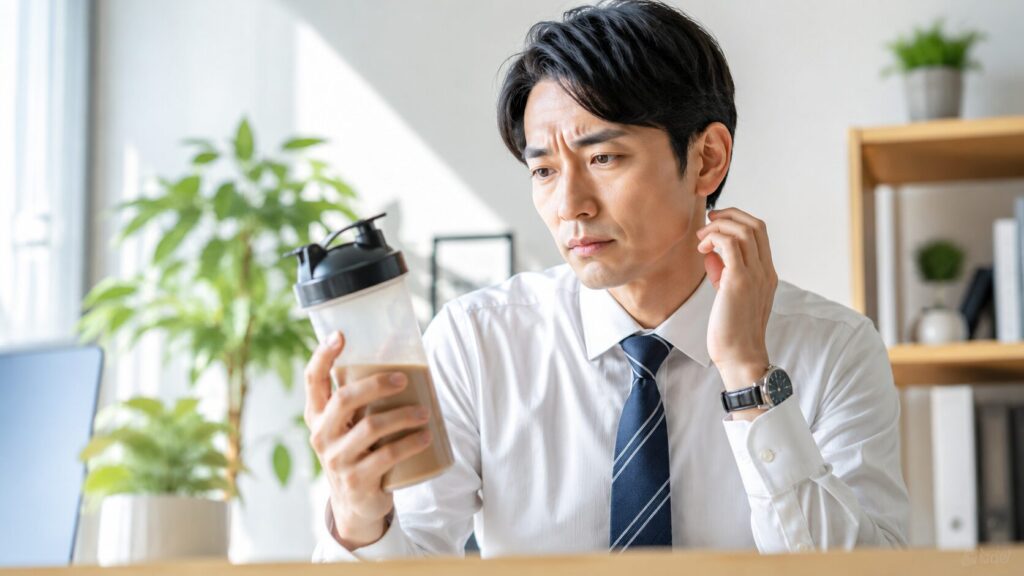 オフィスでの思索的な瞬間