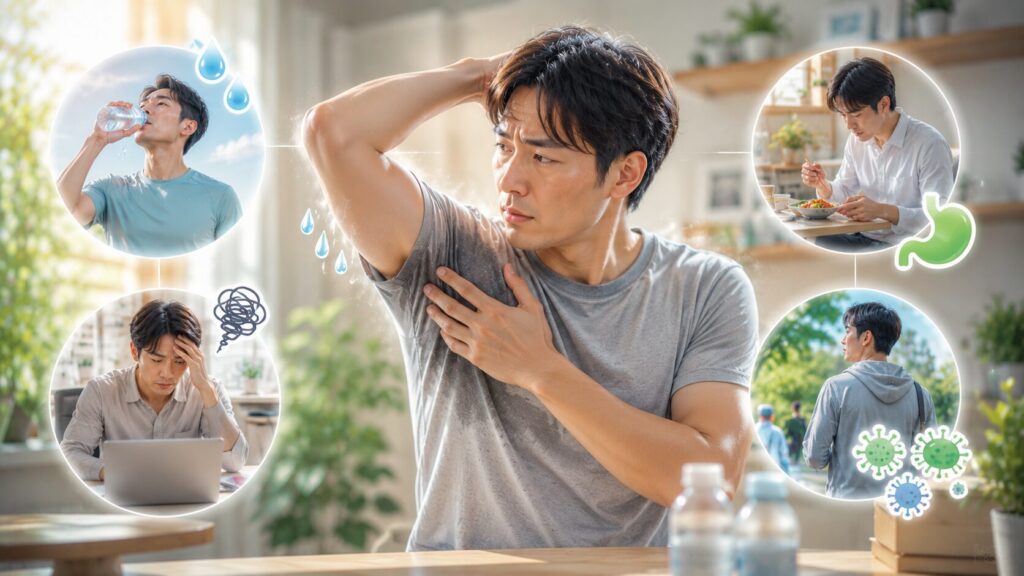 健康とライフスタイルのインフォグラフィック