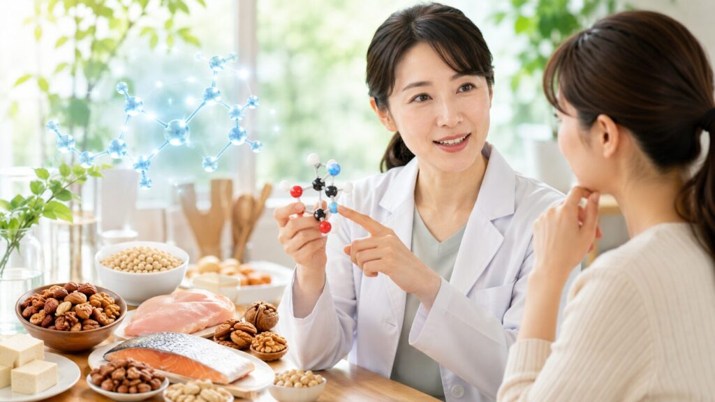 栄養相談と健康的な食材