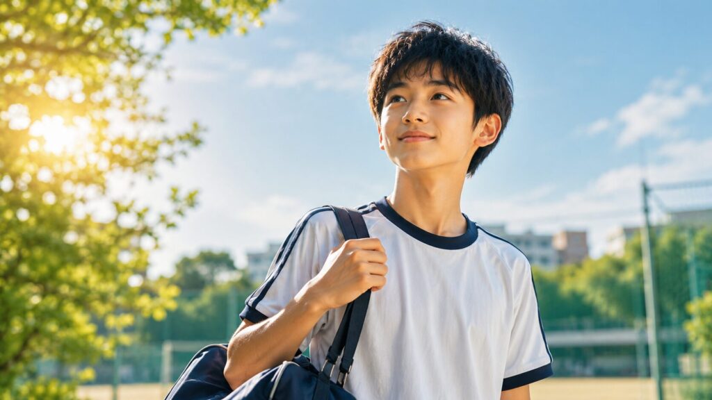 温かな光の中で希望を抱く