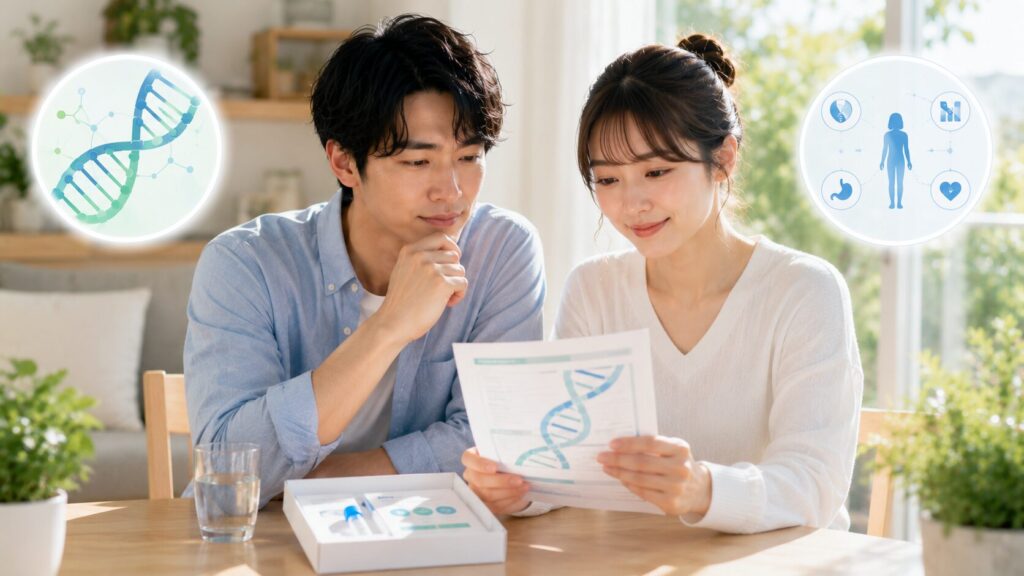 健康診断と遺伝子テストの相談