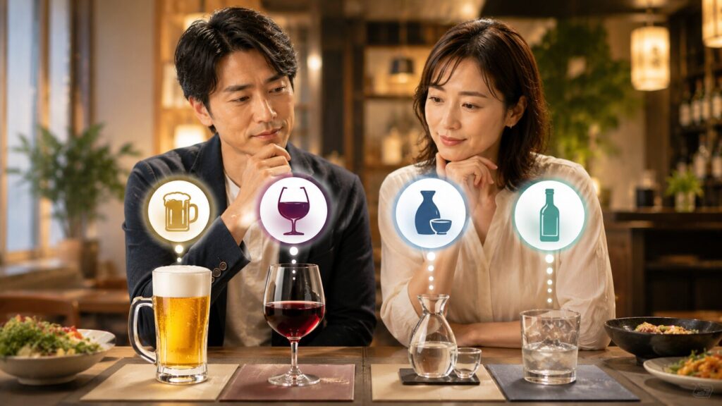 ドリンク選びのひととき