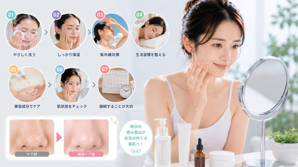スキンケアのステップガイド