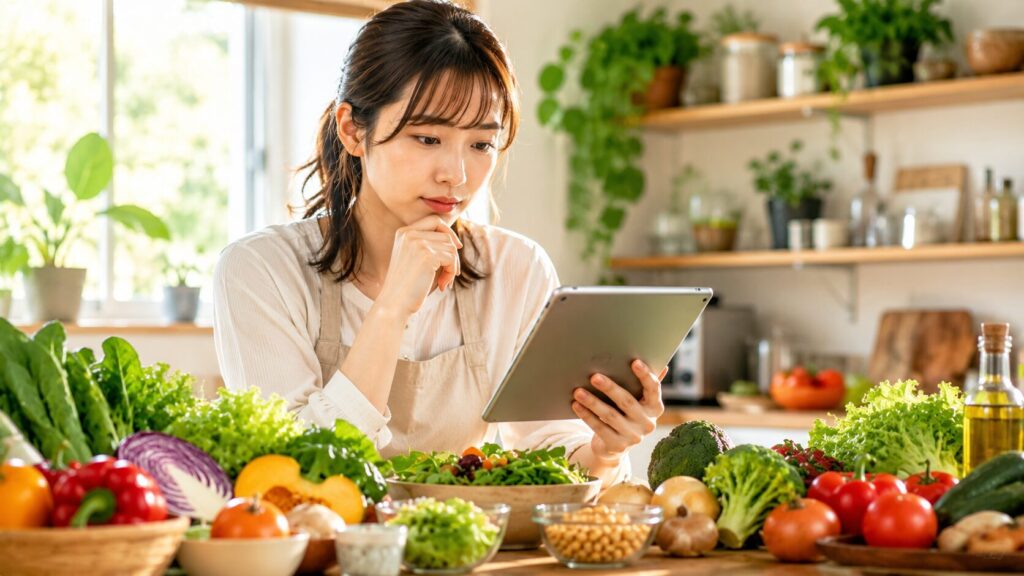 陽光差し込むキッチンでのひととき