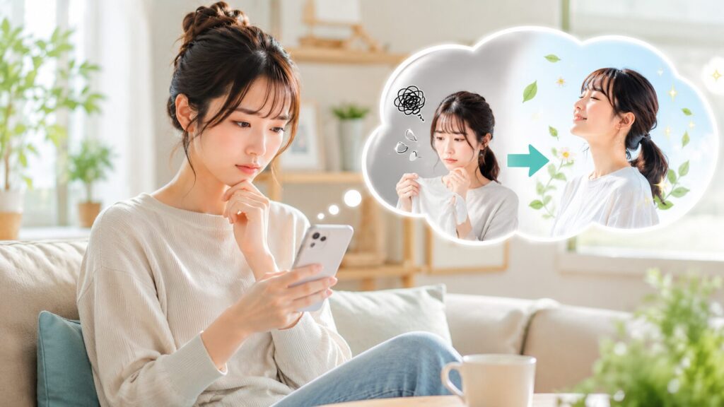 考え込む女性と心の変化