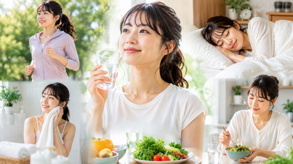 健康的なライフスタイルのシーン