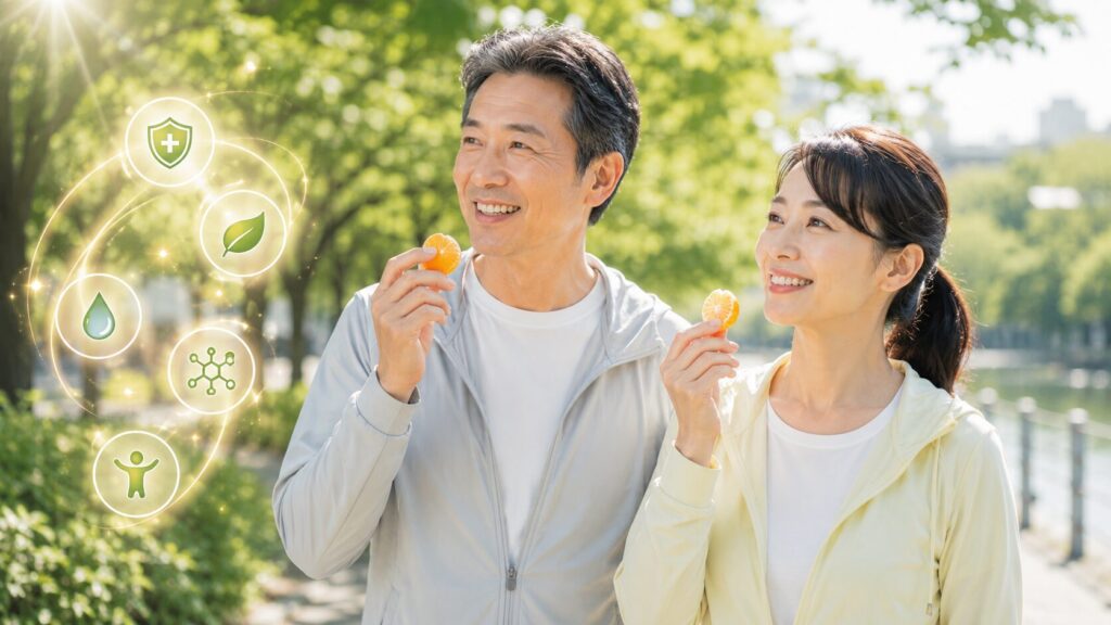 健康的なライフスタイルの散歩