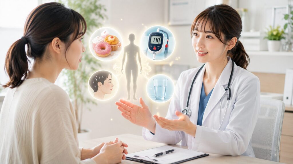 医療相談と健康インフォグラフィック