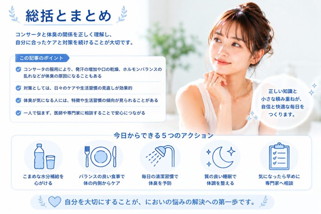 コンサータと体臭への理解と対策