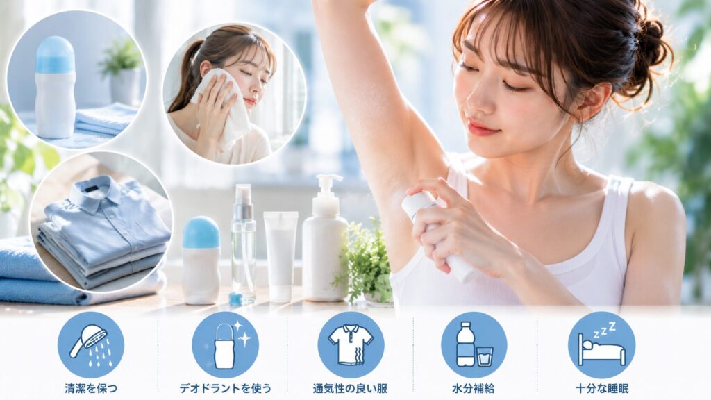 清潔感あふれるパーソナルケアシーン