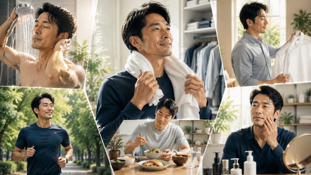 健康的なライフスタイルの一日