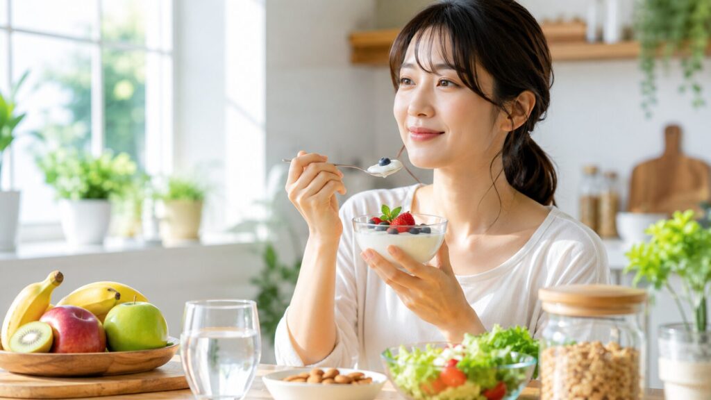 ヘルシーな朝食のひととき