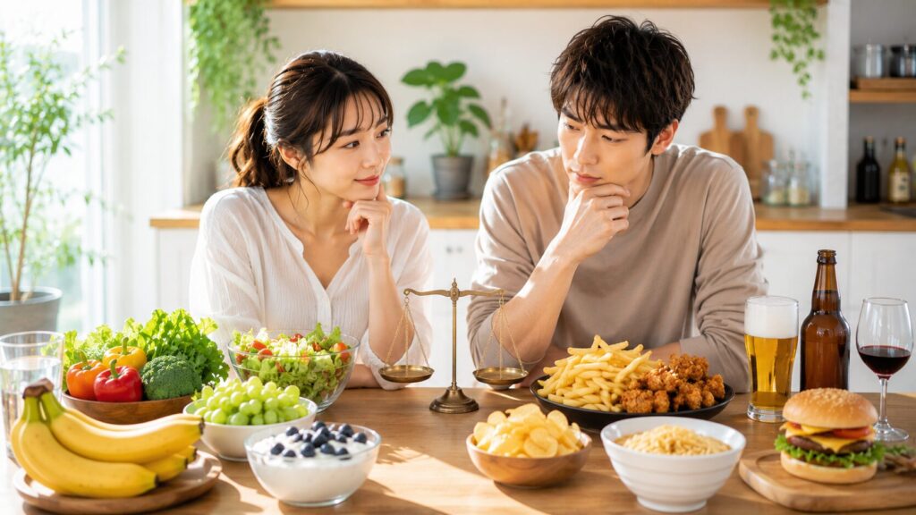 健康と誘惑の選択