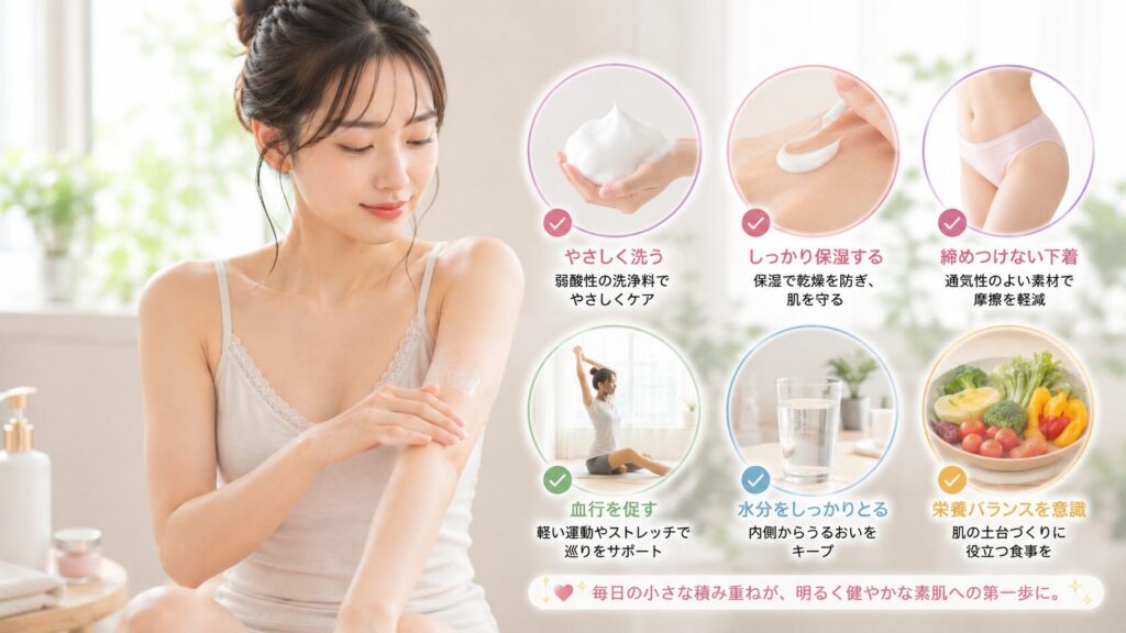 スキンケアの優しい毎日