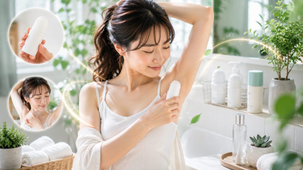 清潔感あふれる美しいバスルームシーン