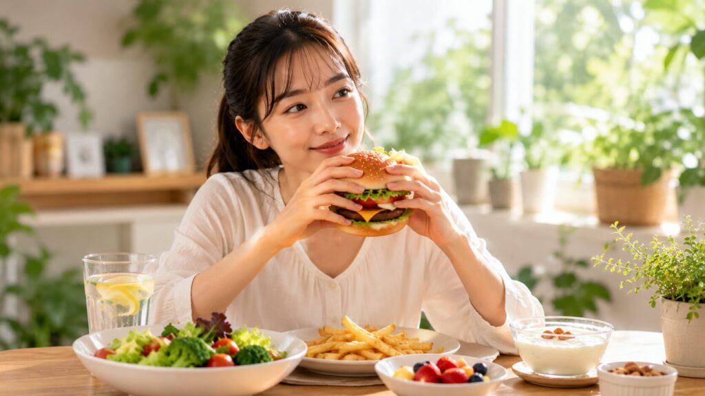 明るく温かな食事のひととき