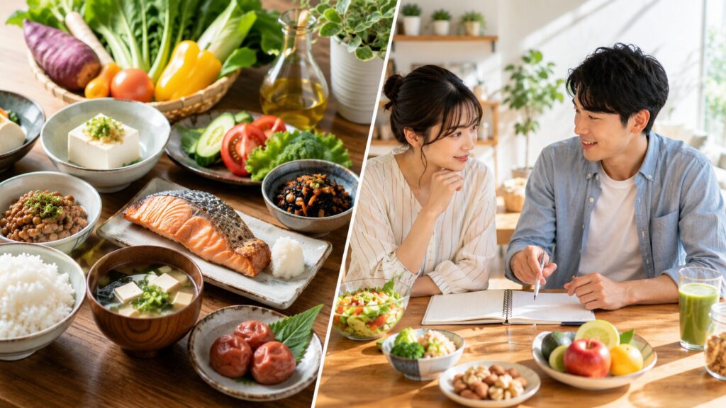 健康的な食生活のシーン