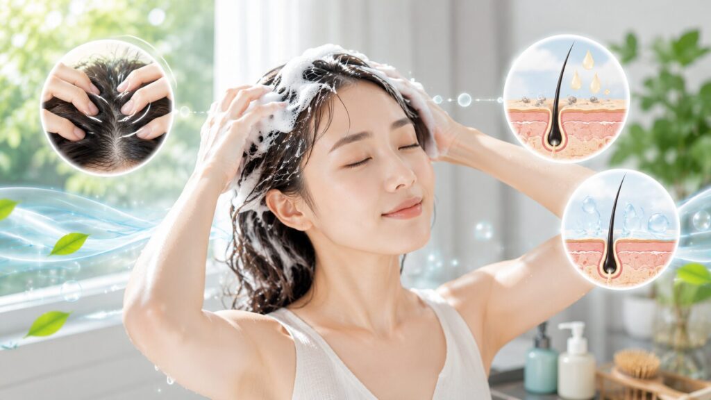 爽やかなヘアケアタイム