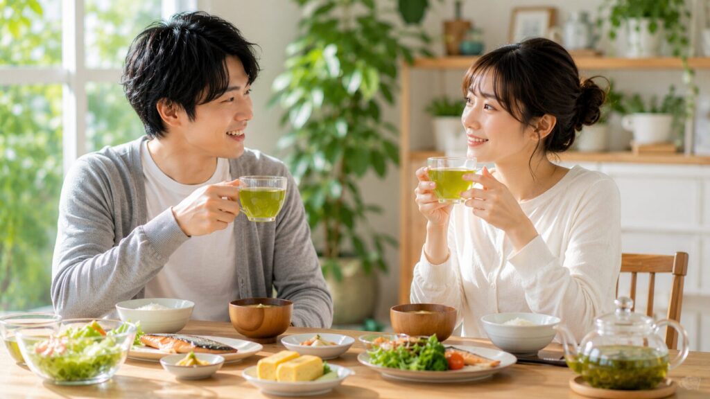 朝の和風ブレックファースト