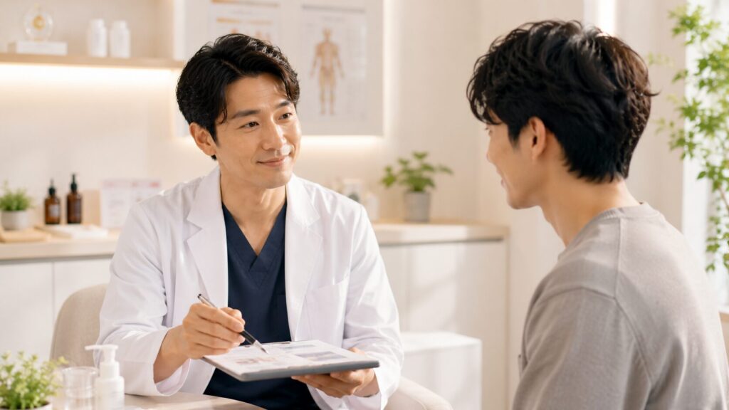 医師と患者の相談シーン