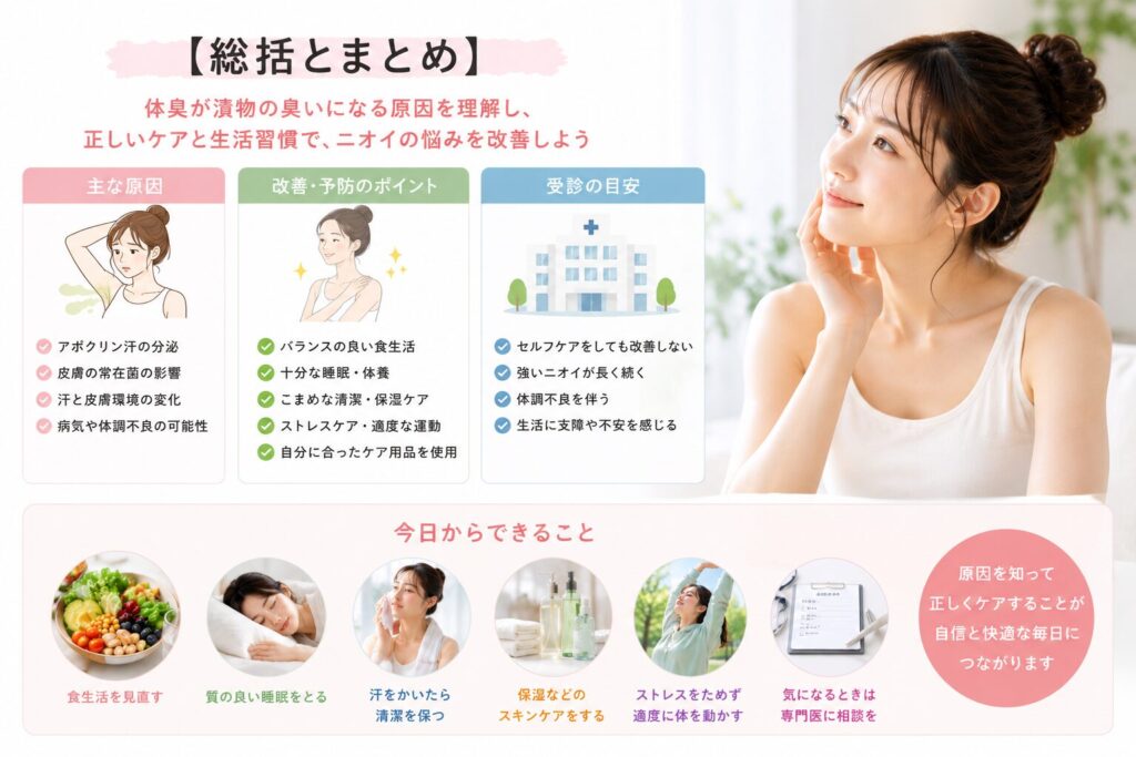 体臭改善のための行動ガイド