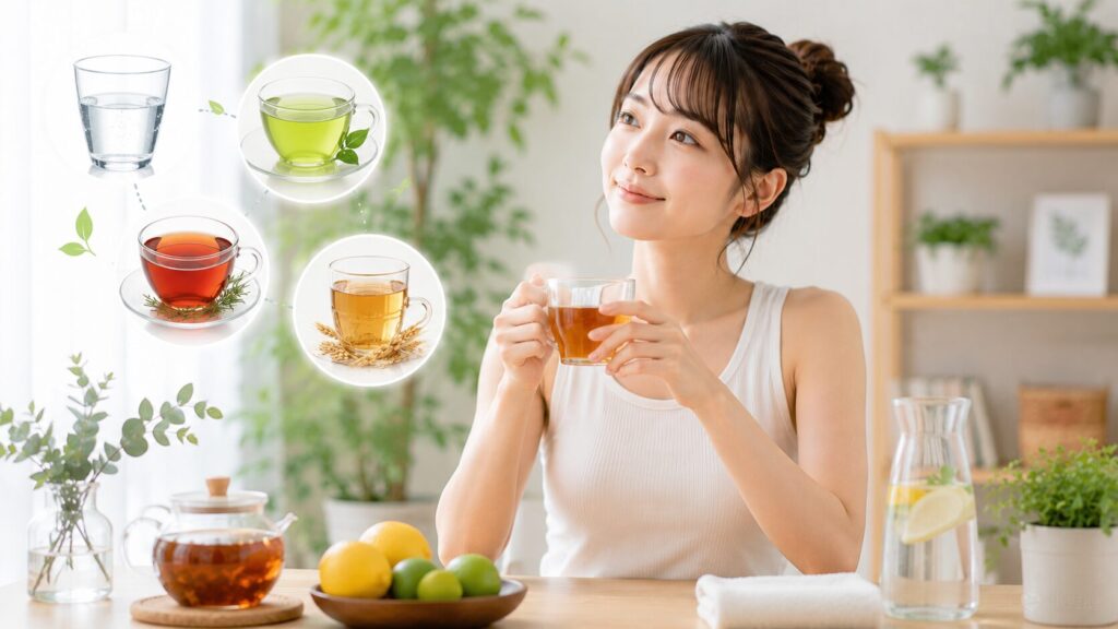 清潔感あふれるティータイムのひととき