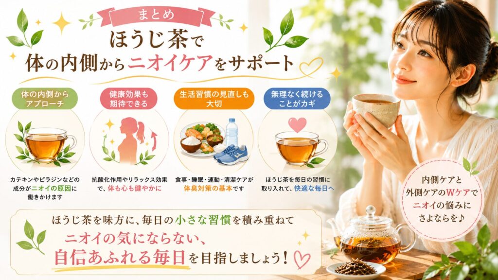 ほうじ茶でニオイケアサポート
