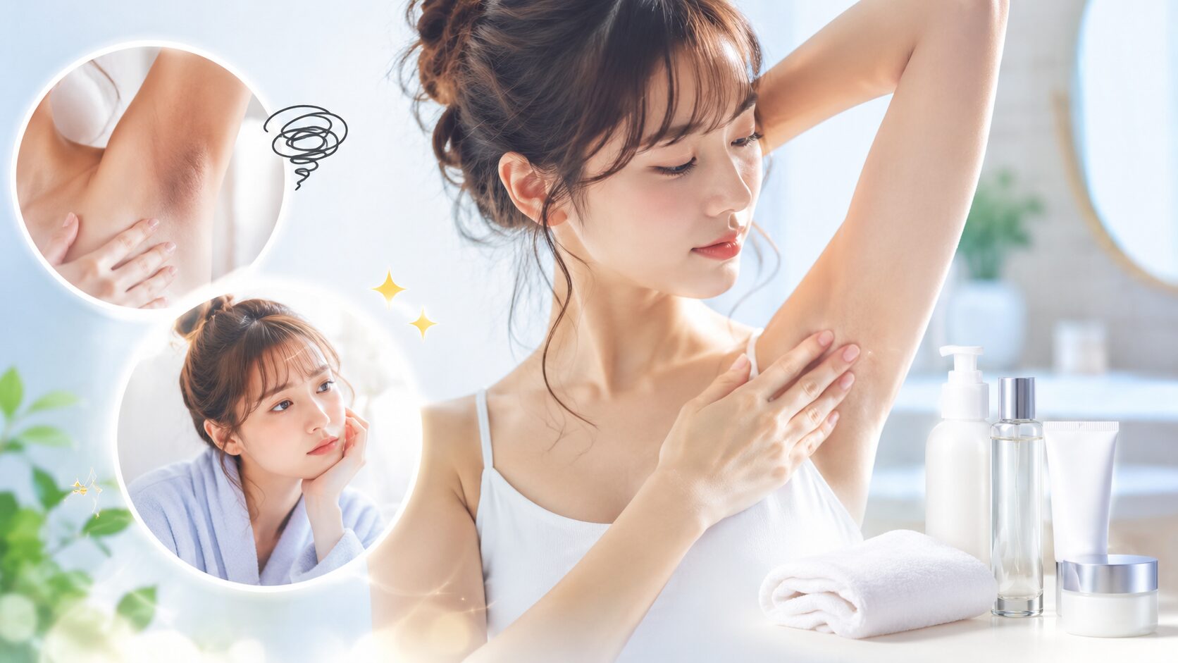 美しいスキンケアの瞬間