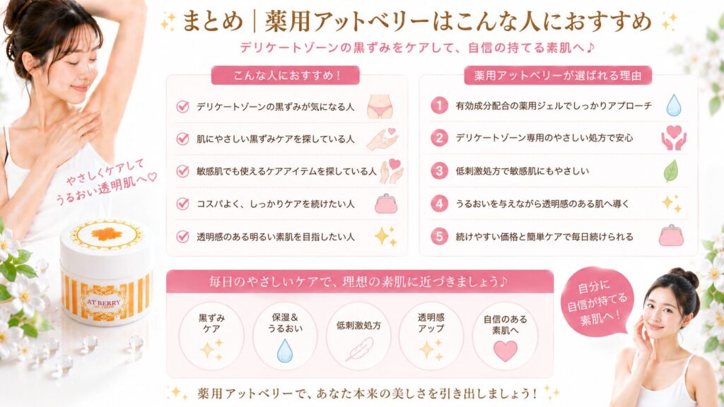 薬用アットベリーで素肌ケア
