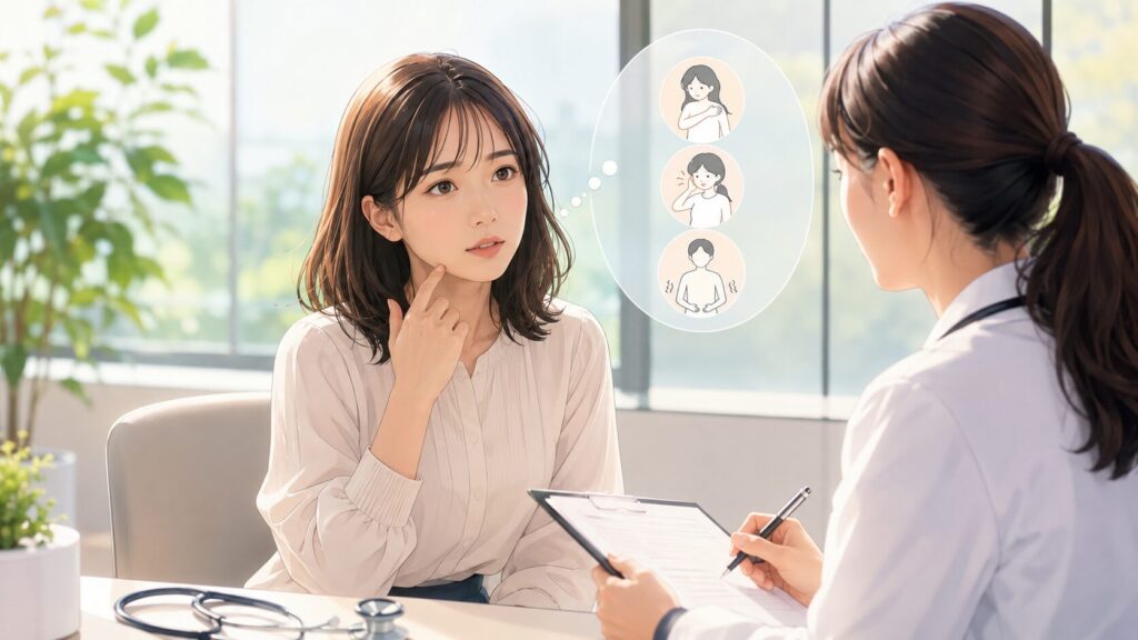 診察中の穏やかな雰囲気