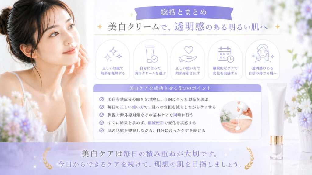 美白ケアで理想の肌へ