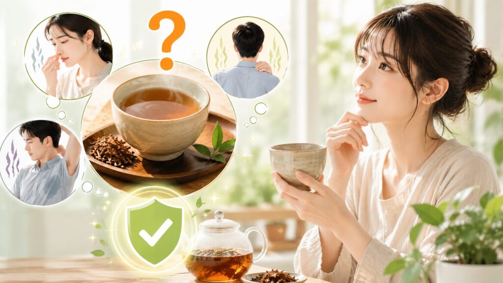 お茶は体臭に効果がある?