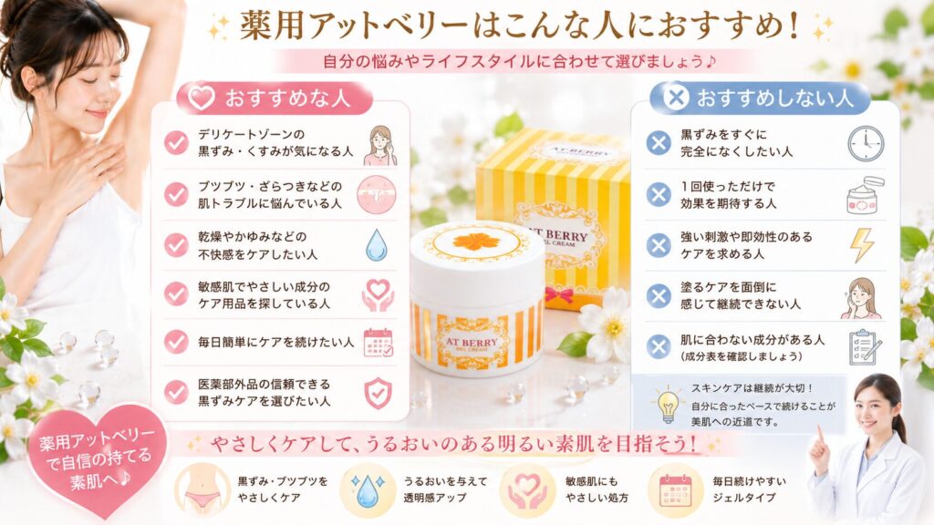 薬用アットベリーおすすめの使い方