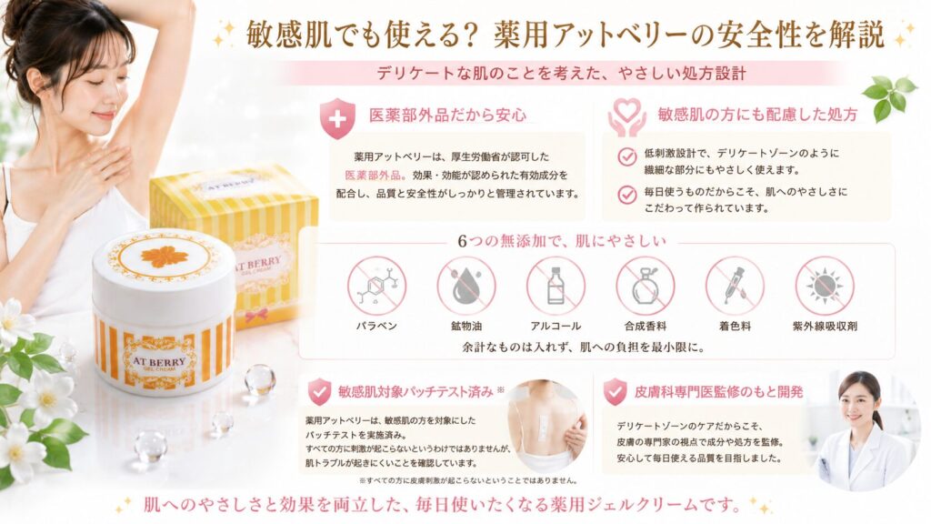 敏感肌に優しい薬用ジェルクリーム